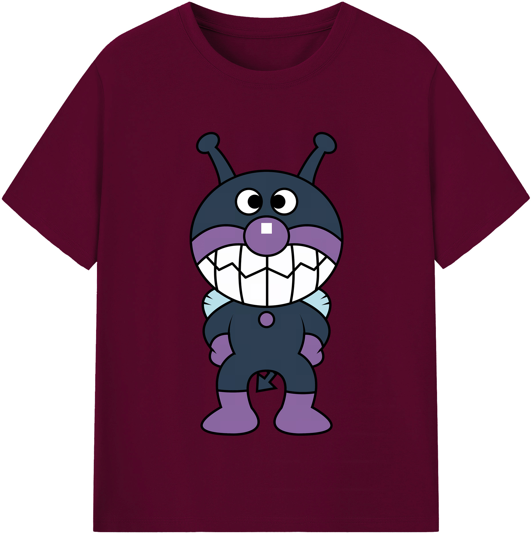 （画像用） アンパンマン Anpanman レディースカジュアルプリントTシャツ（綿100％）
